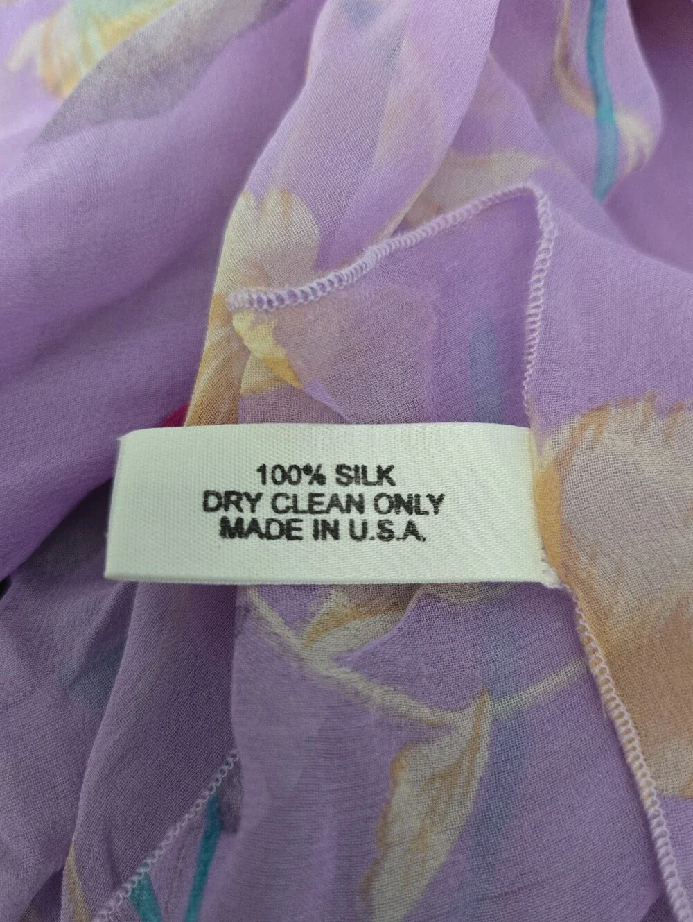 Joy Susan Lilac Floral Sheer Scarf